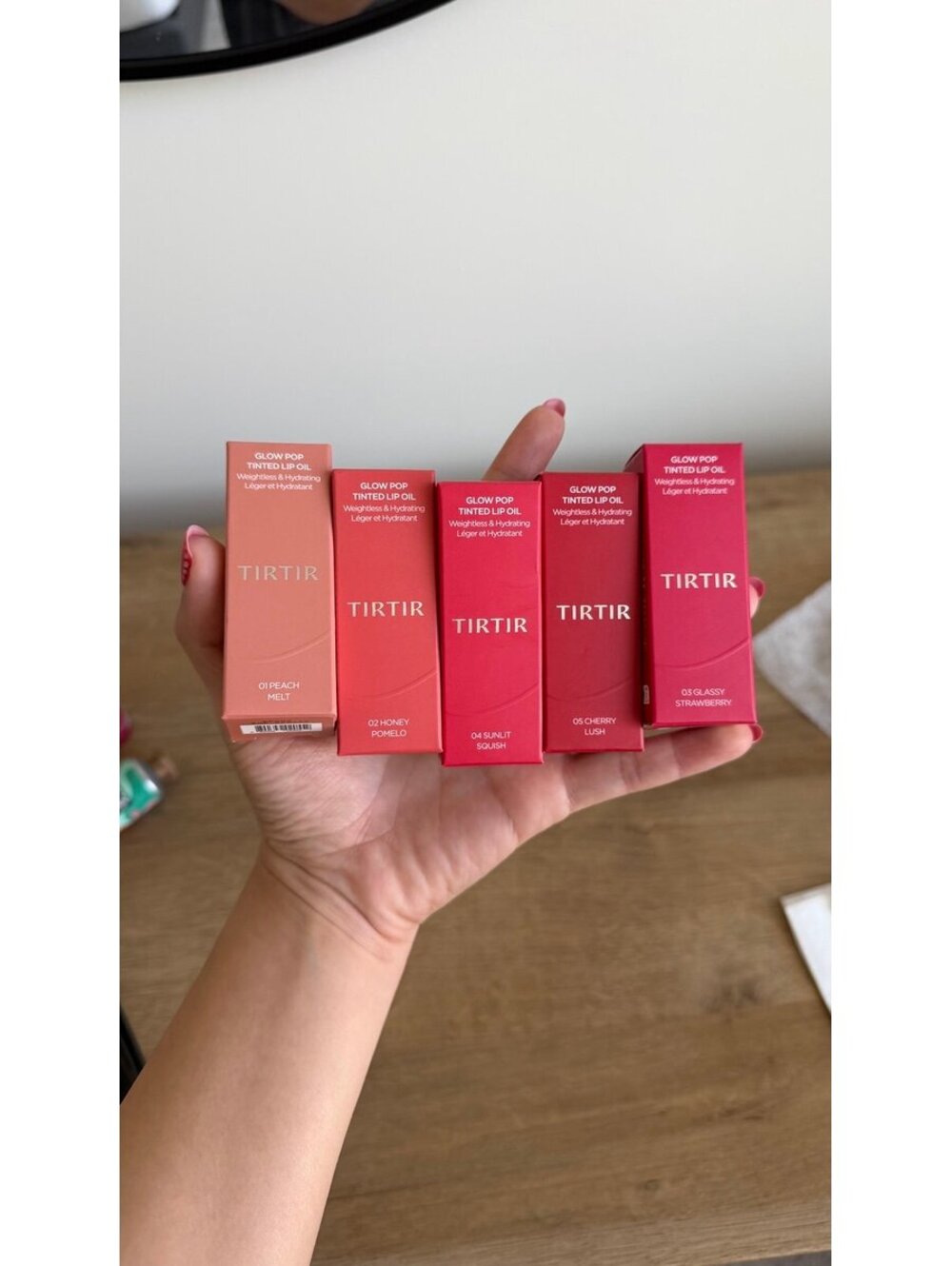 5pcs TIRTIR'S NEW Glow Pop Tinted Lip Oils